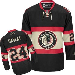 Martin Havlat Chicago Blackhawks Reebok Authentic Black New Third Jersey