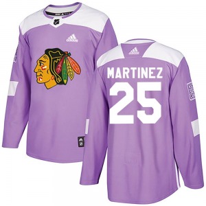 Youth Alec Martinez Chicago Blackhawks Adidas Authentic Purple Fights Cancer Practice Jersey