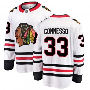 Drew Commesso Chicago Blackhawks Fanatics Branded Breakaway White Away Jersey