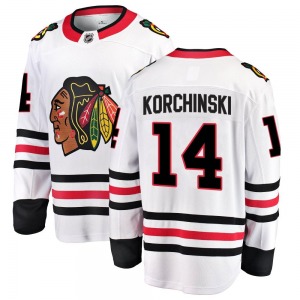 Kevin Korchinski Chicago Blackhawks Fanatics Branded Breakaway White Away Jersey