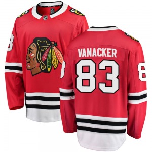 Youth Marek Vanacker Chicago Blackhawks Fanatics Branded Breakaway Red Home Jersey