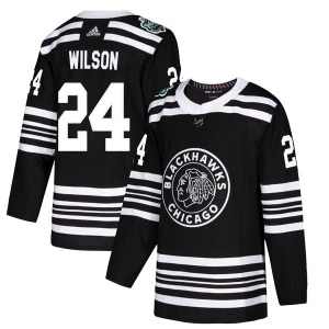 Doug Wilson Chicago Blackhawks Adidas Authentic Black 2019 Winter Classic Jersey