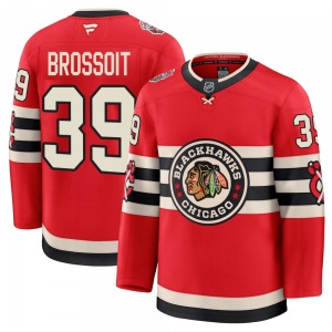 Youth Laurent Brossoit Chicago Blackhawks Fanatics Premium Red 2025 Winter Classic Jersey