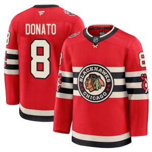 Youth Ryan Donato Chicago Blackhawks Fanatics Premium Red 2025 Winter Classic Jersey