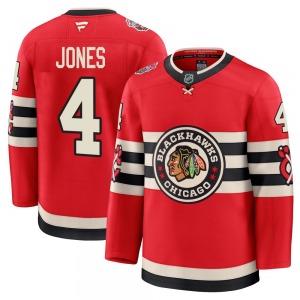 Youth Seth Jones Chicago Blackhawks Fanatics Premium Red 2025 Winter Classic Jersey