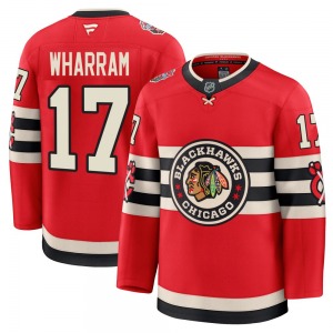 Youth Kenny Wharram Chicago Blackhawks Fanatics Premium Red 2025 Winter Classic Jersey