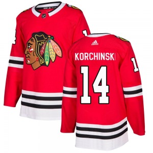 Kevin Korchinski Chicago Blackhawks Adidas Authentic Red Home Jersey