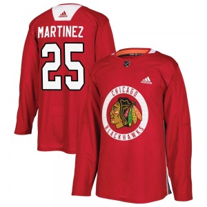 Youth Alec Martinez Chicago Blackhawks Adidas Authentic Red Home Practice Jersey