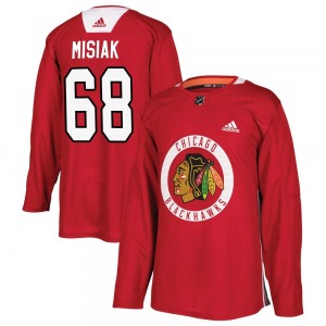 Youth Martin Misiak Chicago Blackhawks Adidas Authentic Red Home Practice Jersey