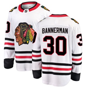 Youth Murray Bannerman Chicago Blackhawks Fanatics Branded Breakaway White Away Jersey