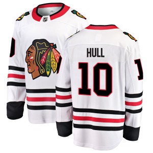 Youth Dennis Hull Chicago Blackhawks Fanatics Branded Breakaway White Away Jersey