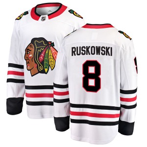 Youth Terry Ruskowski Chicago Blackhawks Fanatics Branded Breakaway White Away Jersey